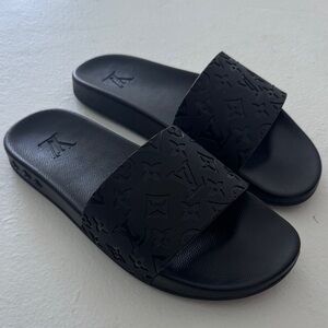 Louis Vuitton Monogram Black Sandals